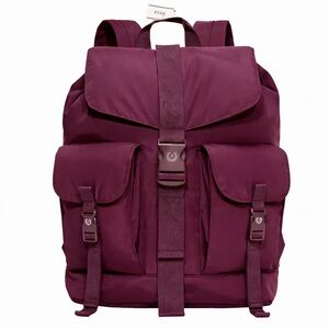 NWT PINK Victoria’s Secret Nylon Cargo Backpack Wild Rose Full Size School